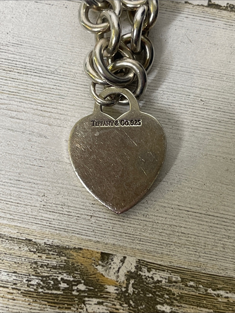 Tiffany & Co. Heart Tag Toggle Necklace 16” Sterling Silver 925 - Picture 4 of 6
